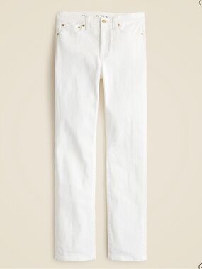 J. Crew White High-Rise Skinny Jeans